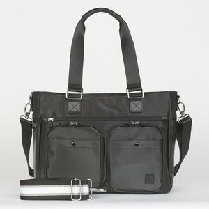 IHKWIP Cargo Catchall Tote w/ Two Crossbody Straps ~ Metallic Black